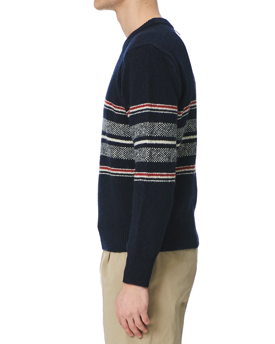 Homme | Pulls Et Tricots | Thom Browne | Birdseye Jacquard Sweater Navy