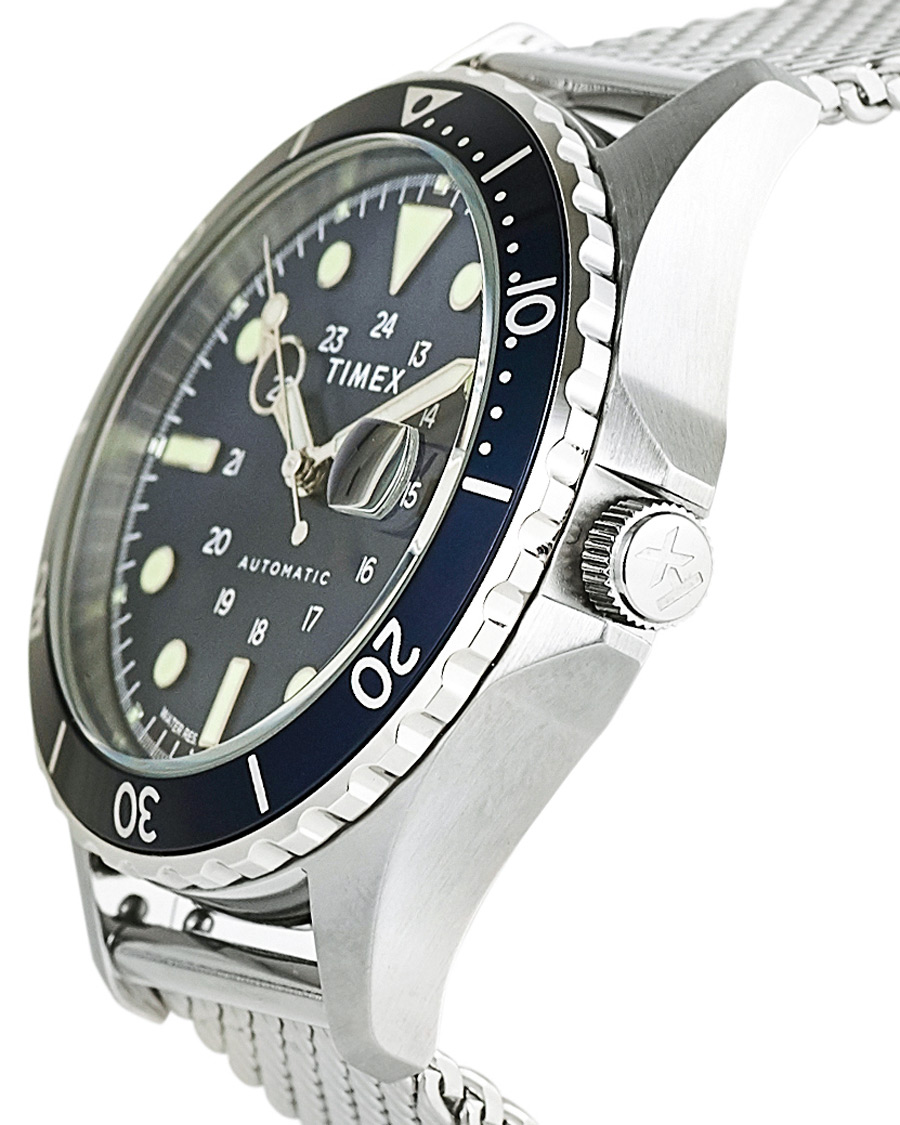 Homme | Timex Navi XL Automatic 41mm Steel/Blue Dial | Timex | Navi XL Automatic 41mm Steel/Blue Dial