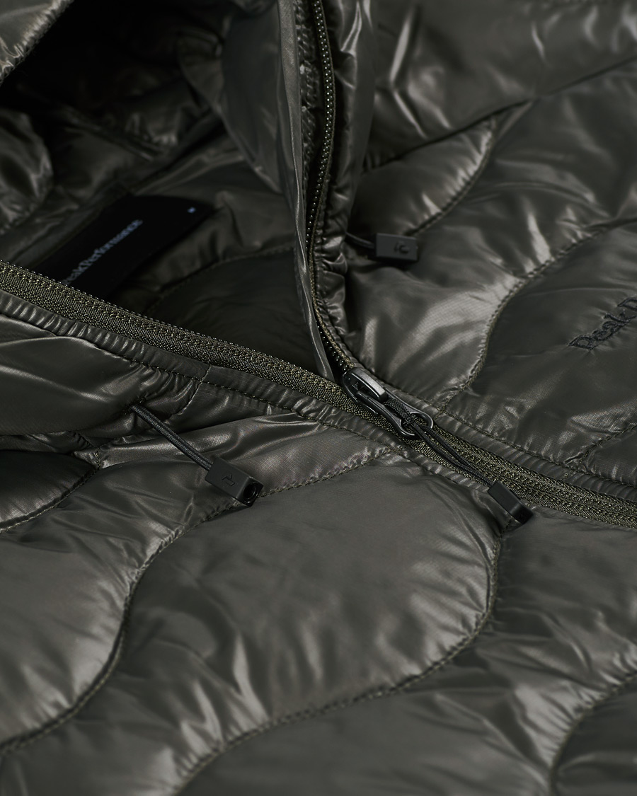 Homme | Manteaux Et Vestes | Peak Performance | Helium Hooded Jacket Black Olive