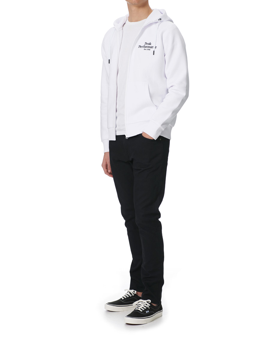 Homme | Pulls Et Tricots | Peak Performance | Original Logo Full Zip Hoodie White