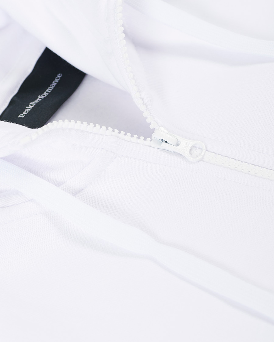 Homme | Pulls Et Tricots | Peak Performance | Original Logo Full Zip Hoodie White