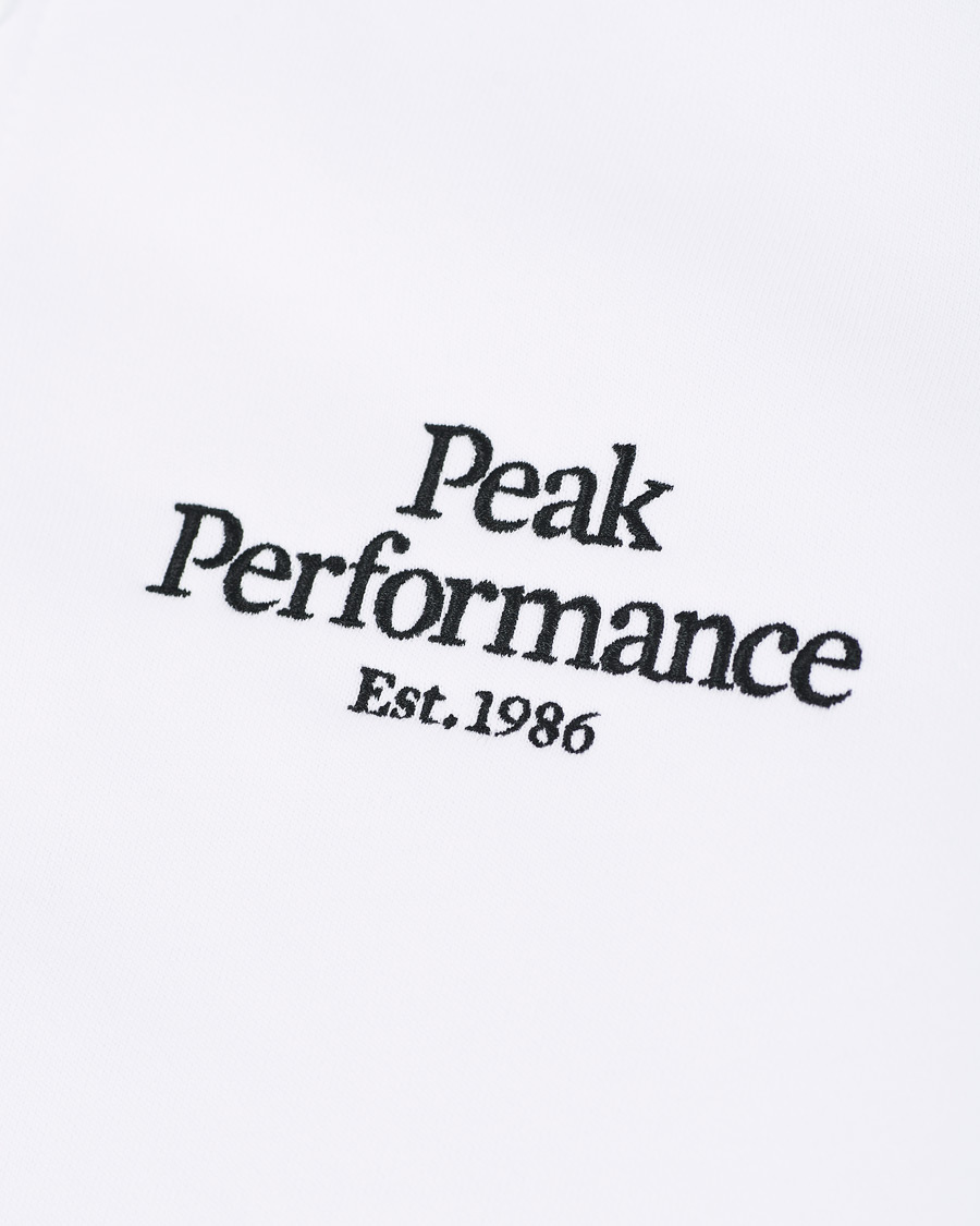 Homme | Pulls Et Tricots | Peak Performance | Original Logo Full Zip Hoodie White