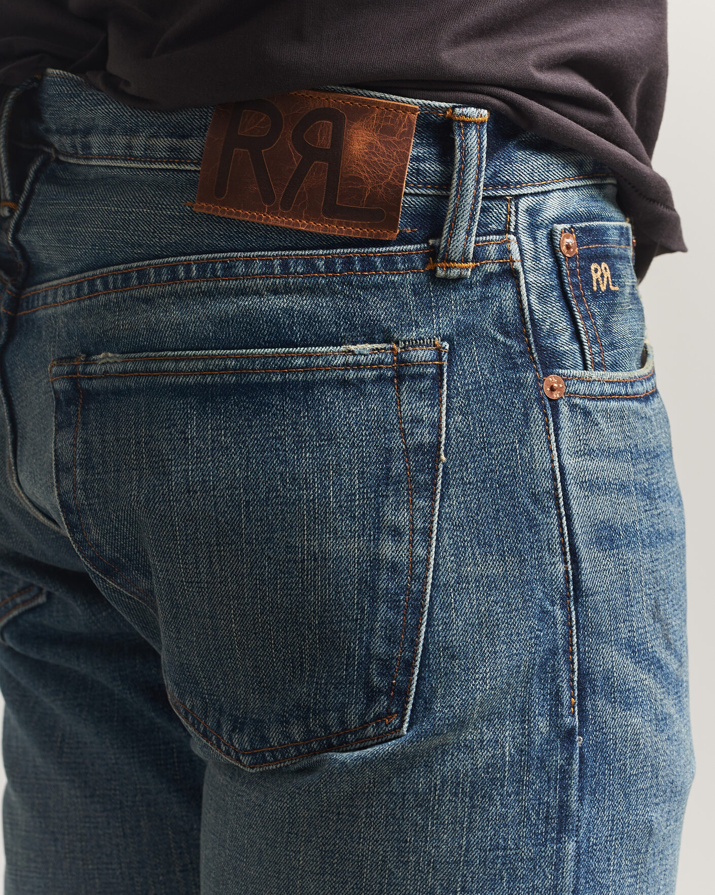 Heren | Jeans | RRL | Slim Fit Selvedge Denim Hillsview Wash