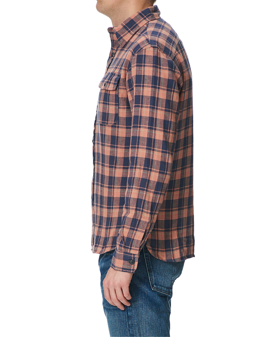 Homme | Chemises | RRL | Cotton/Linen Matlock Workshirt Coral/Blue