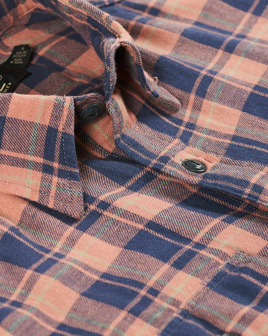 Homme | Chemises | RRL | Cotton/Linen Matlock Workshirt Coral/Blue