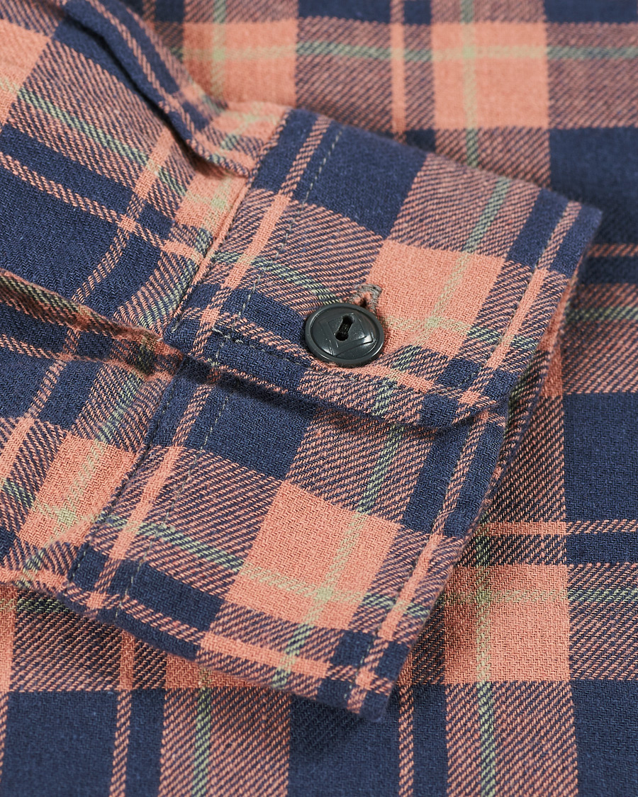 Homme | Chemises | RRL | Cotton/Linen Matlock Workshirt Coral/Blue
