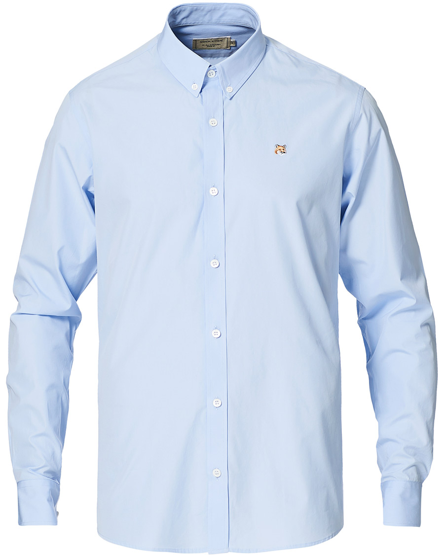 Homme | Chemises | Maison Kitsuné | Fox Head Oxford Shirt Light Blue