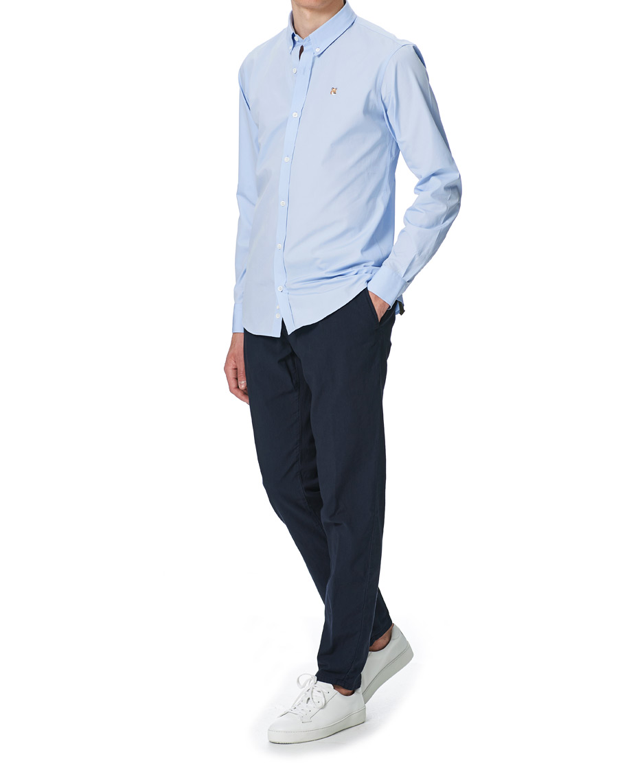 Homme | Chemises | Maison Kitsuné | Fox Head Oxford Shirt Light Blue