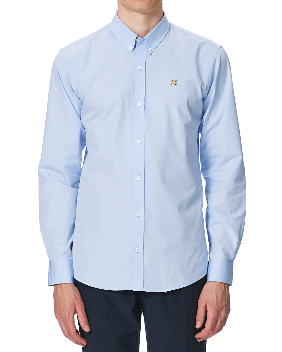 Homme | Chemises | Maison Kitsuné | Fox Head Oxford Shirt Light Blue