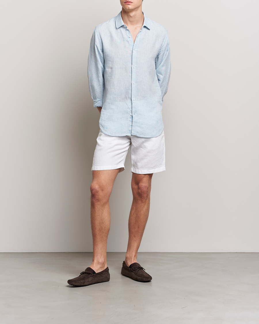 Homme | Shorts | Orlebar Brown | Norwich Linen Shorts White