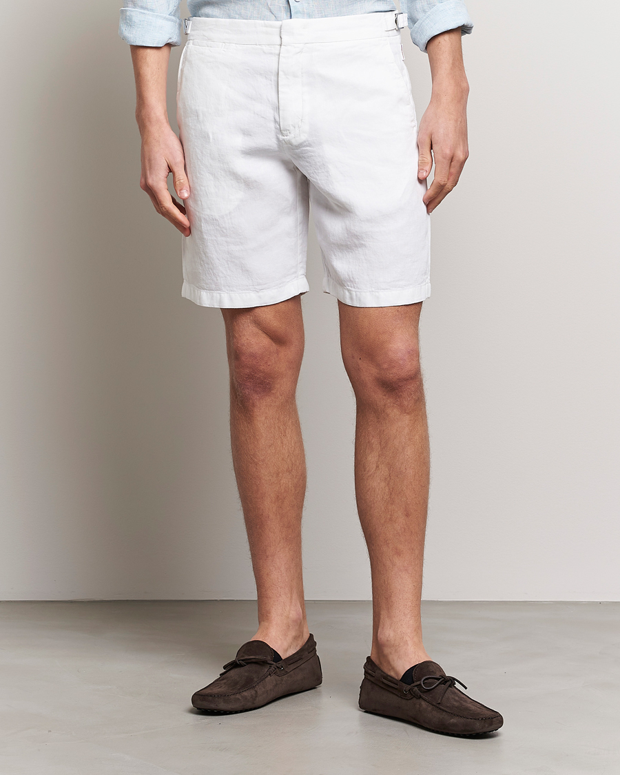 Homme | Shorts | Orlebar Brown | Norwich Linen Shorts White