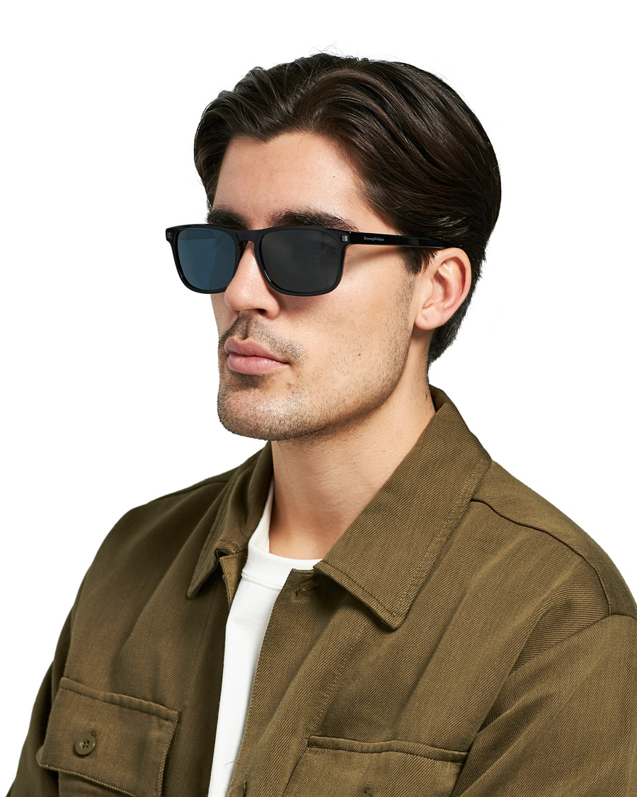 Homme | Ermenegildo Zegna EZ0173 Sunglasses Shiny Black/Blue | Ermenegildo Zegna | EZ0173 Sunglasses Shiny Black/Blue