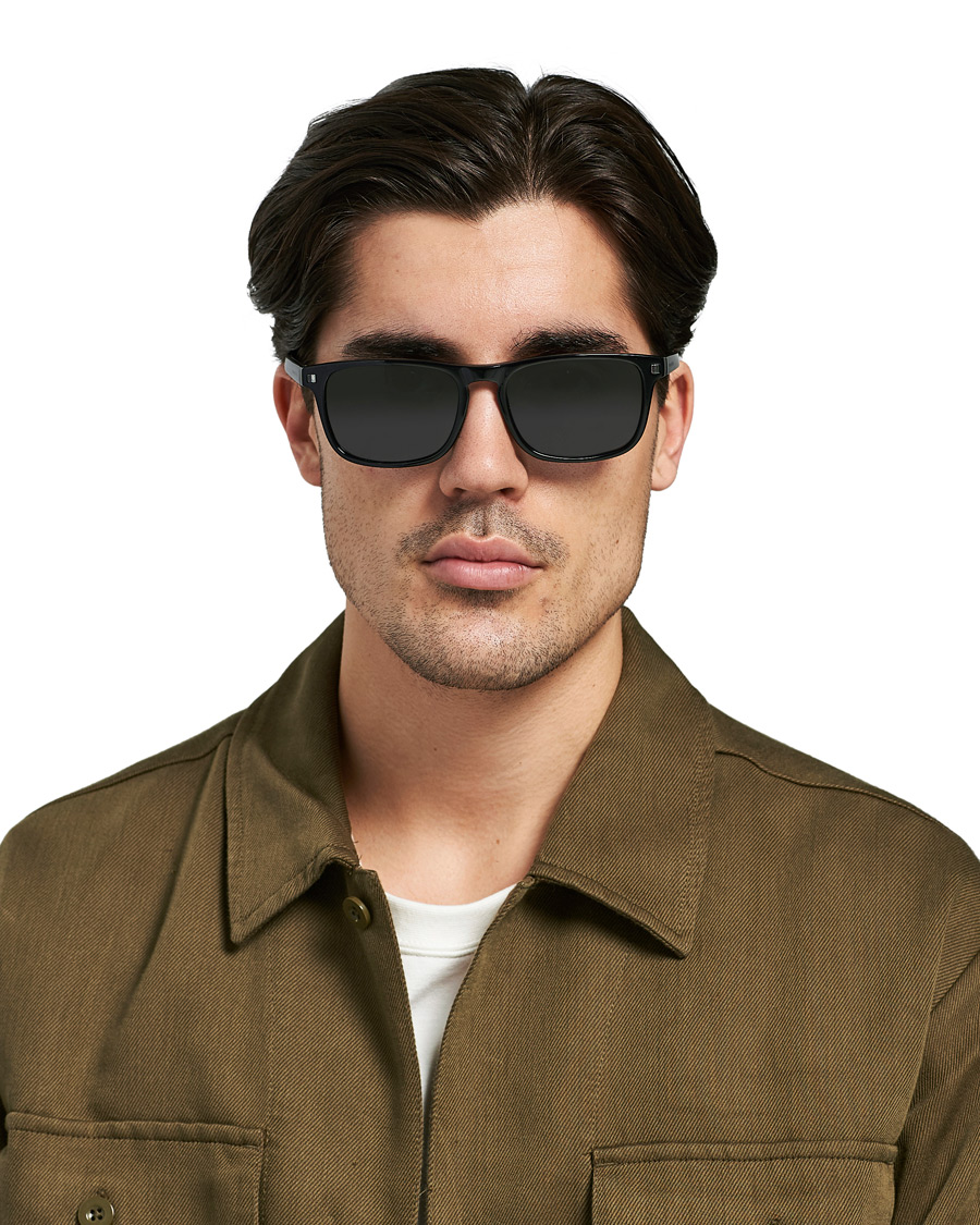 Homme | Ermenegildo Zegna EZ0173 Sunglasses Shiny Black/Blue | Ermenegildo Zegna | EZ0173 Sunglasses Shiny Black/Blue