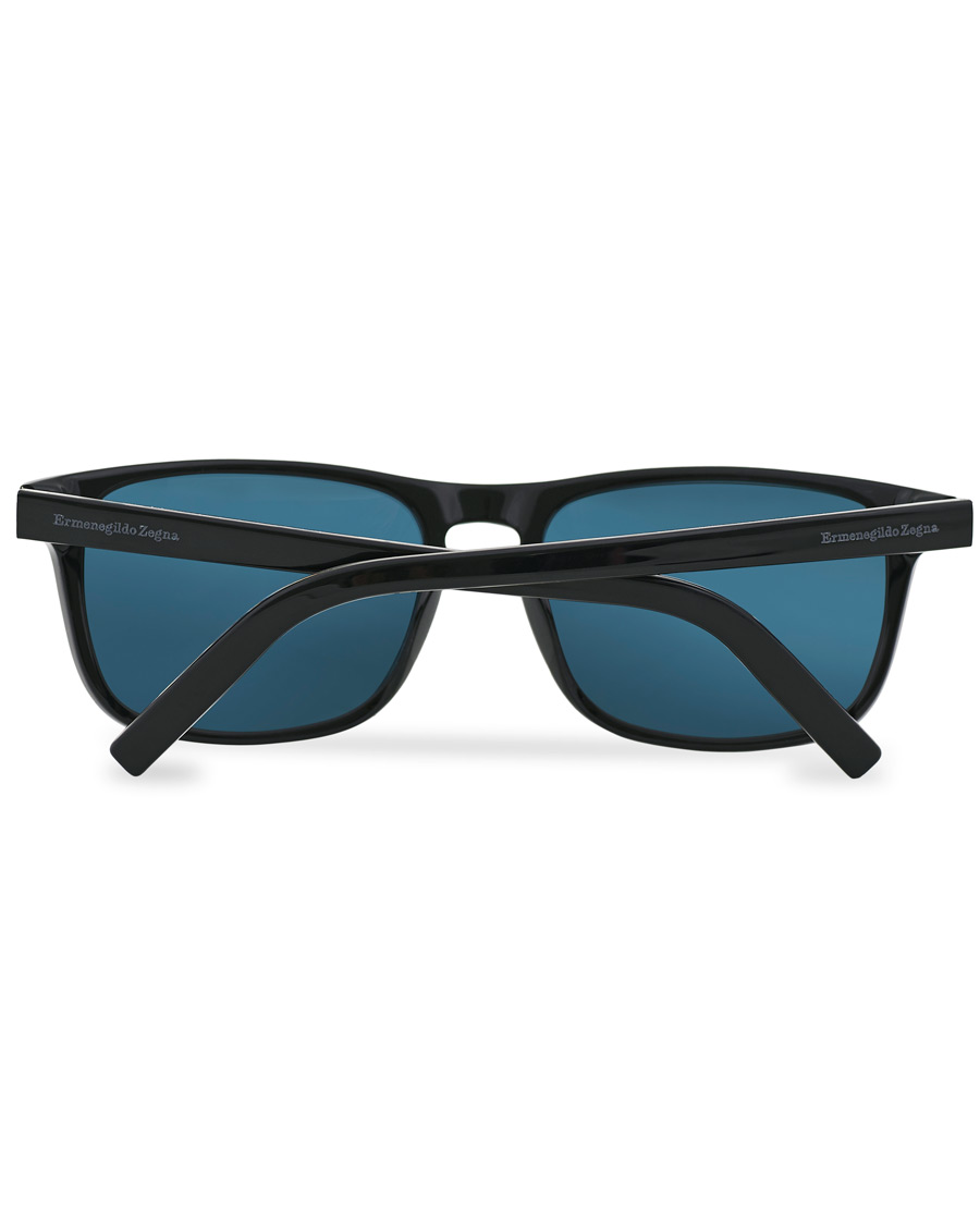 Homme | Ermenegildo Zegna EZ0173 Sunglasses Shiny Black/Blue | Ermenegildo Zegna | EZ0173 Sunglasses Shiny Black/Blue