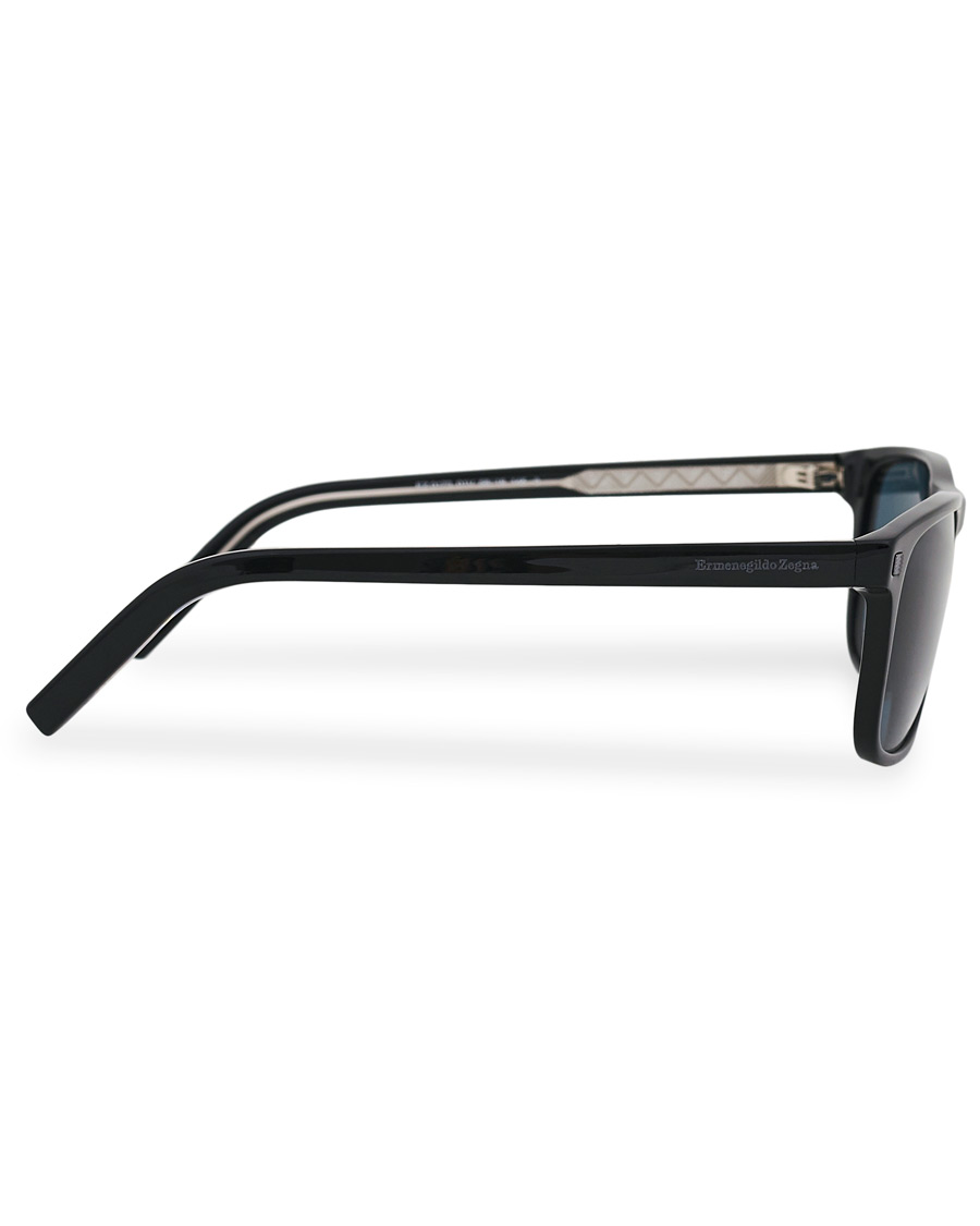 Homme | Ermenegildo Zegna EZ0173 Sunglasses Shiny Black/Blue | Ermenegildo Zegna | EZ0173 Sunglasses Shiny Black/Blue