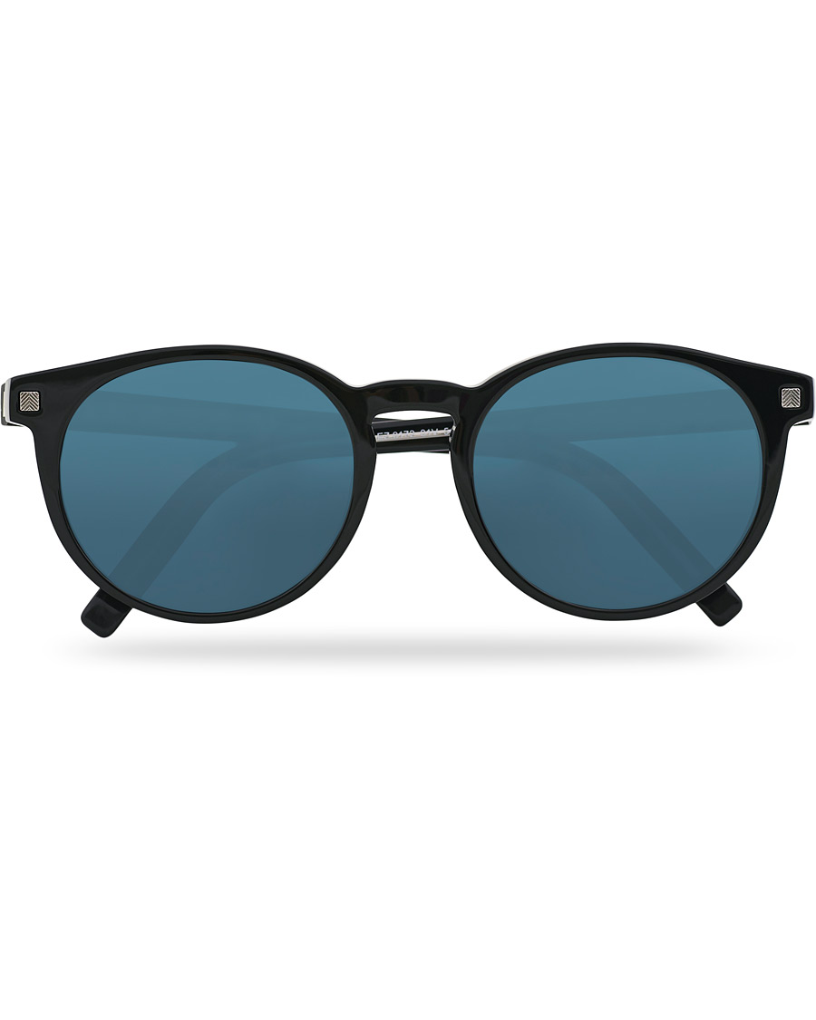 Heren | Ermenegildo Zegna EZ0172 Sunglasses Shiny Black/Blue | Ermenegildo Zegna | EZ0172 Sunglasses Shiny Black/Blue