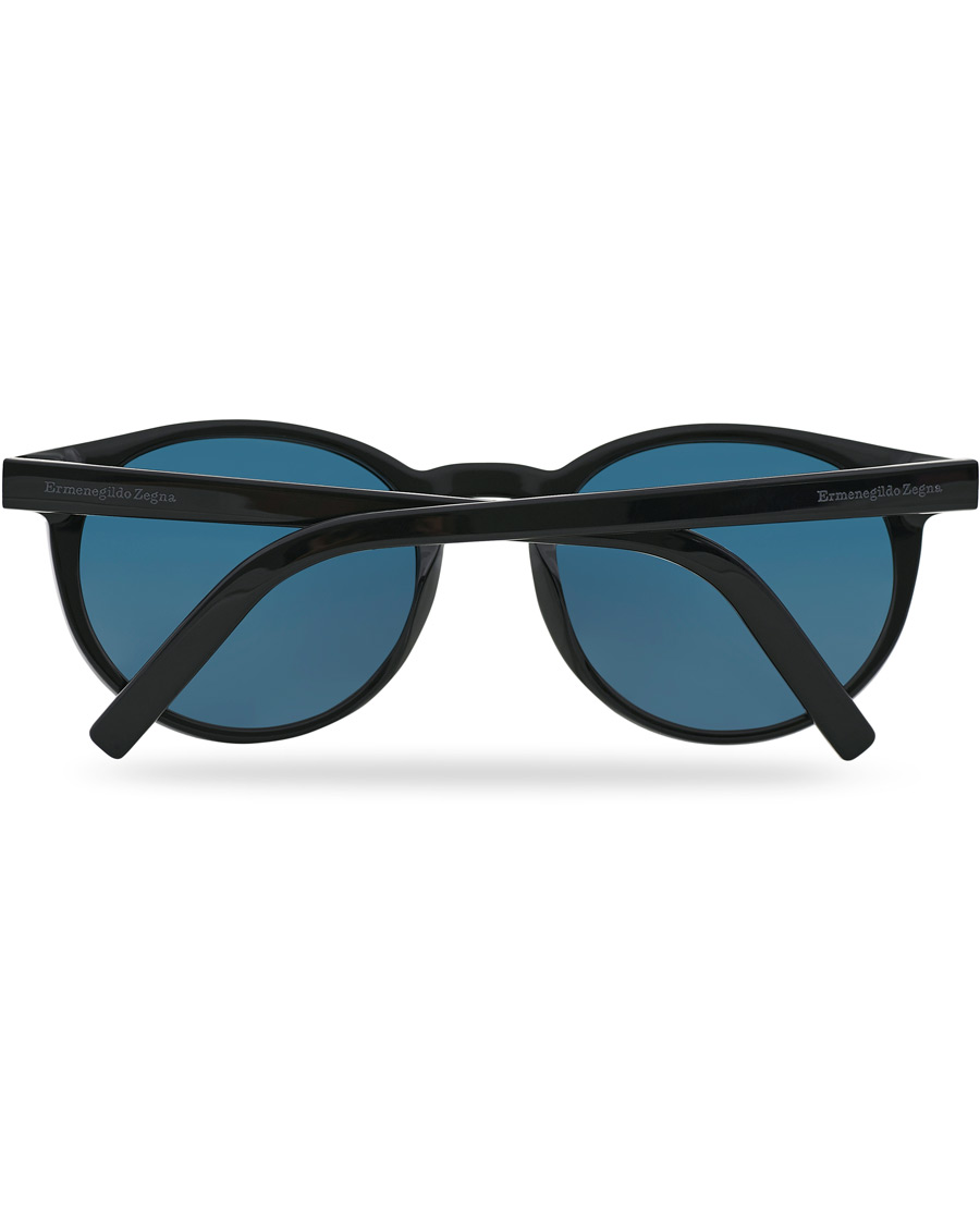 Heren | Ermenegildo Zegna EZ0172 Sunglasses Shiny Black/Blue | Ermenegildo Zegna | EZ0172 Sunglasses Shiny Black/Blue