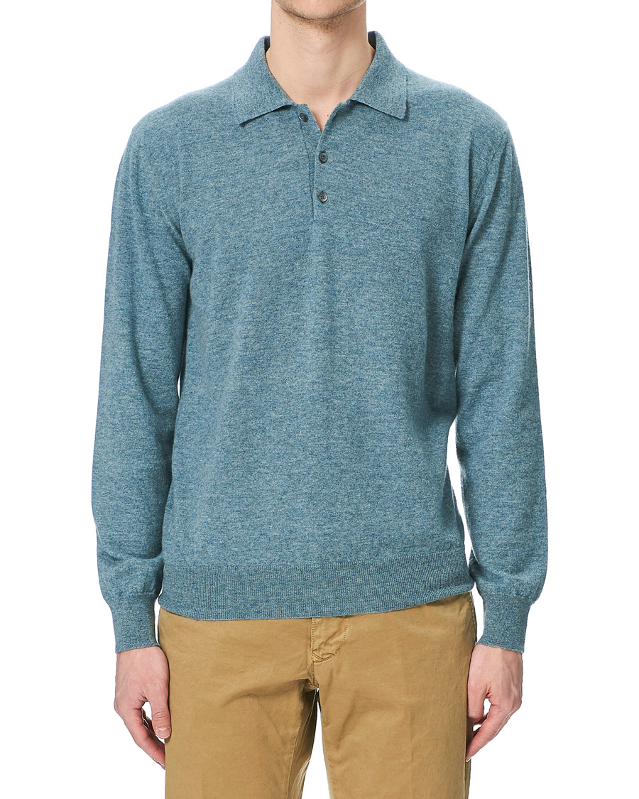 Homme | Pulls Et Tricots | Altea | Todd & Duncan Cashmere Polo Oribe Green