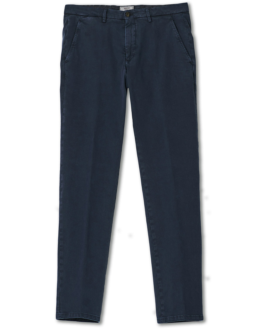 Homme | Pantalons | Briglia 1949 | Slim Fit Cotton Chinos Navy