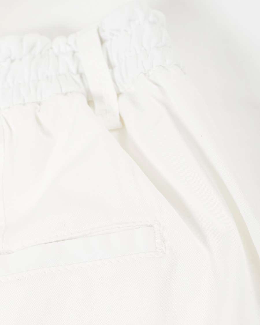 Homme | Pantalons | Briglia 1949 | Drawstring Easy Fit Cotton/Tencel Trousers Off White