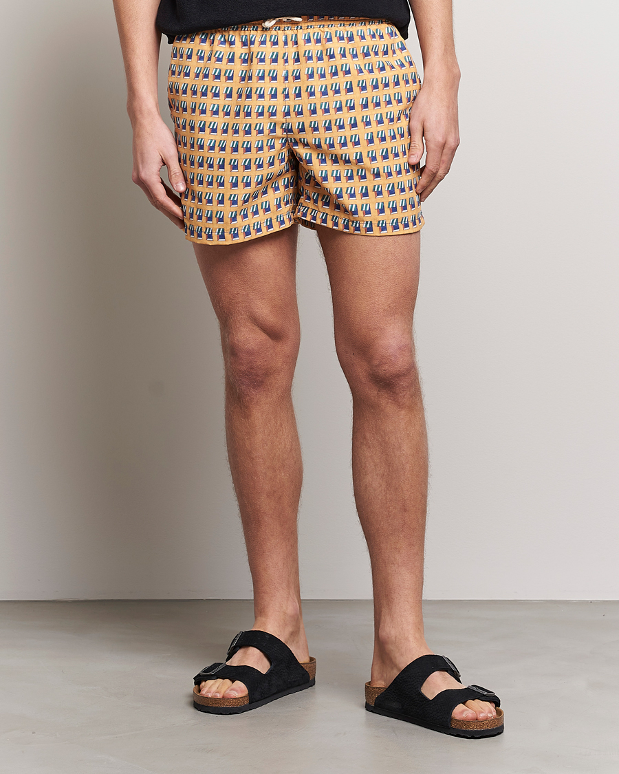 Homme | Maillots De Bain | Ripa Ripa | Finestre Sul Mare Printed Swimshorts Yellow