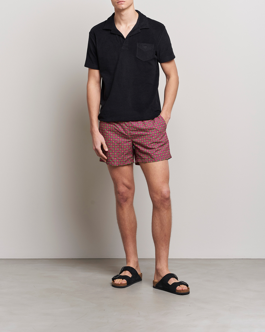 Homme | Maillots De Bain | Ripa Ripa | Nicola Radano Colab Printed Swimshorts Bordeaux