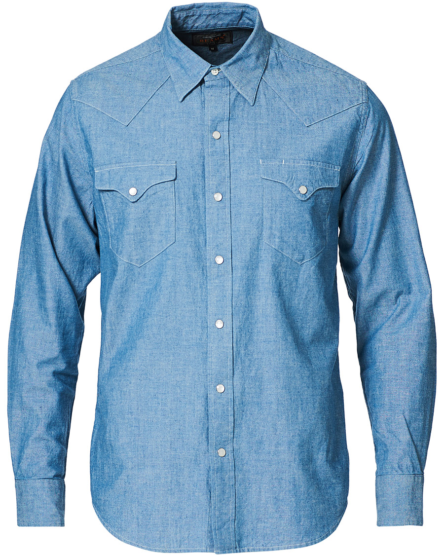 Homme | Chemises | BEAMS PLUS | Western Chambray Shirt Light Blue
