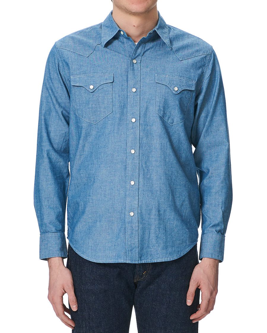 Homme | Chemises | BEAMS PLUS | Western Chambray Shirt Light Blue