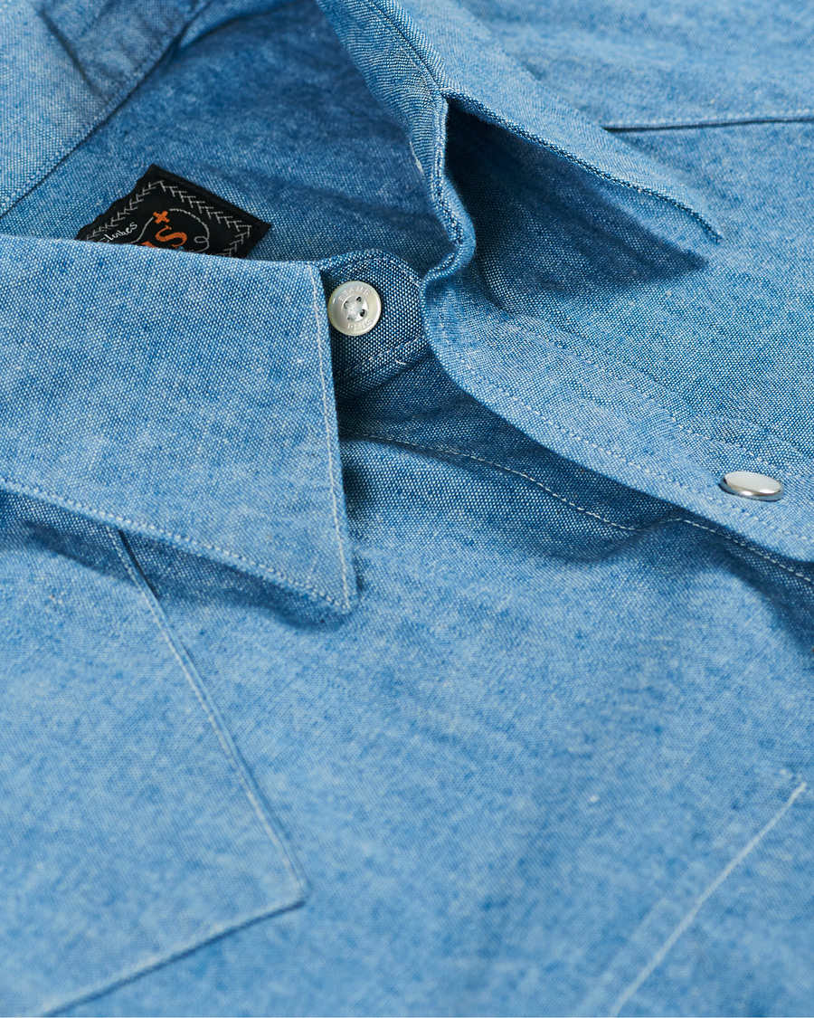 Homme | Chemises | BEAMS PLUS | Western Chambray Shirt Light Blue