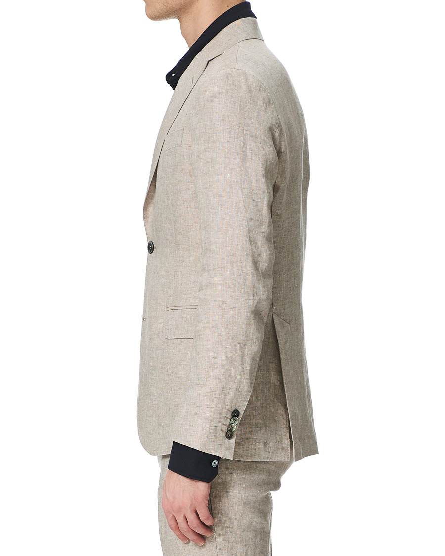 Heren | Blazers | Oscar Jacobson | Egel Linen Blazer Beige