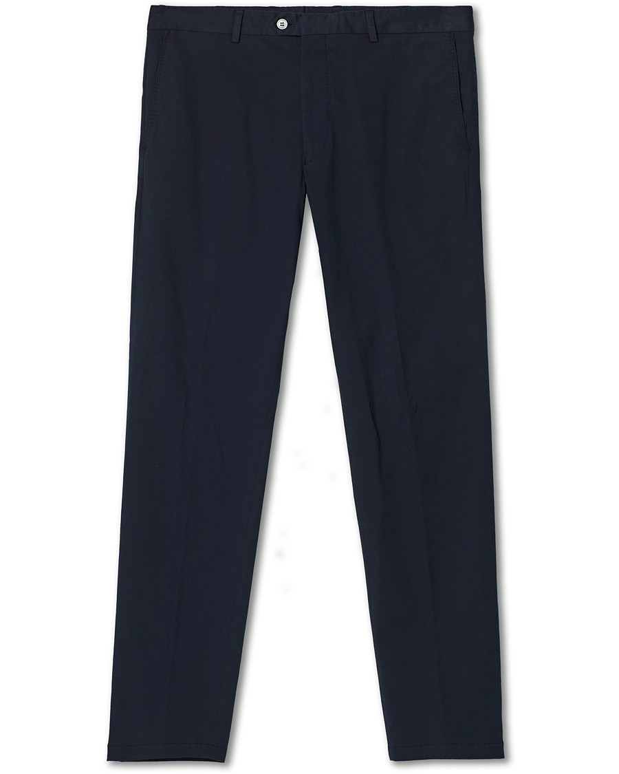 Homme | Pantalons | Oscar Jacobson | Denz Cotton Trousers Navy