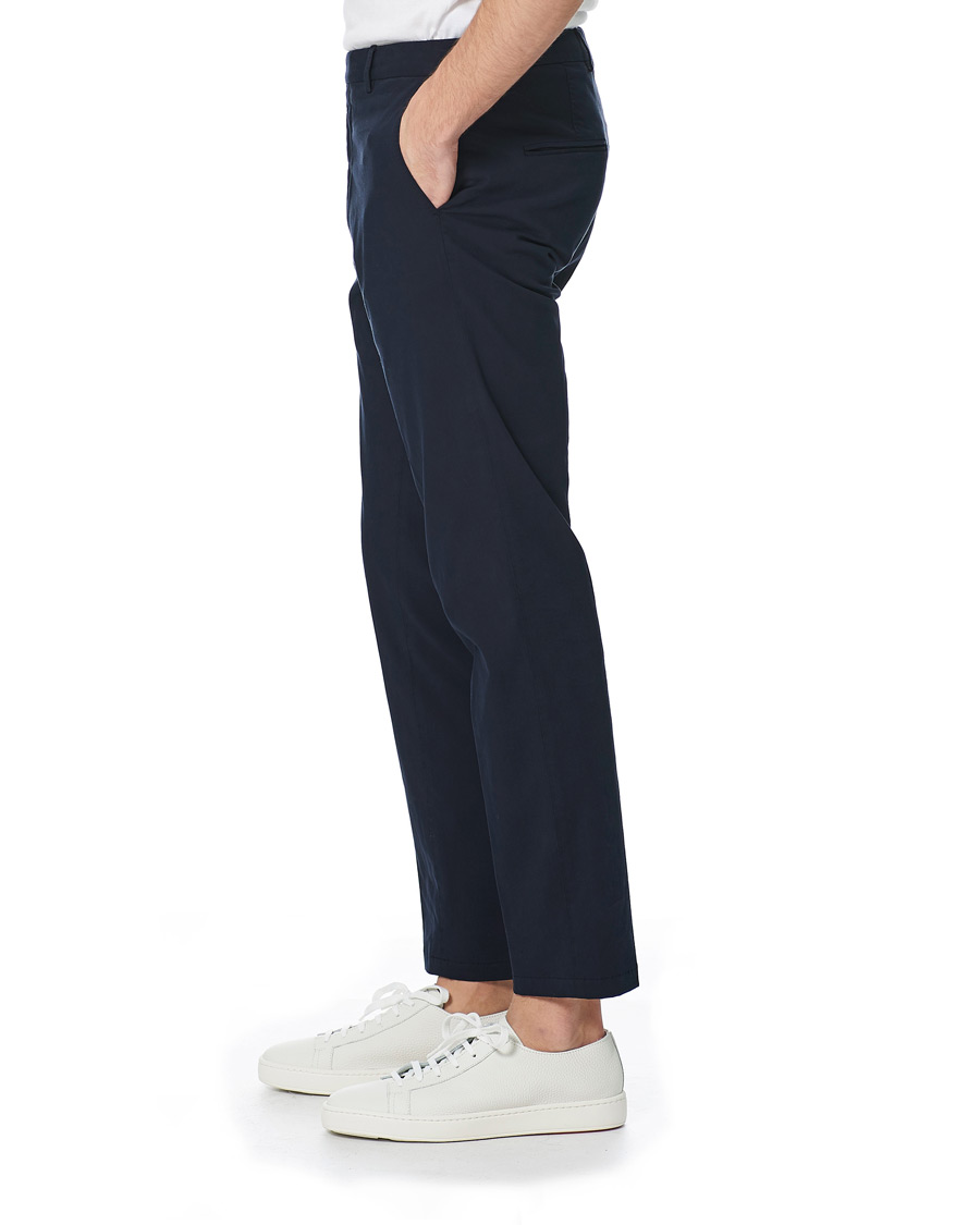 Homme | Pantalons | Oscar Jacobson | Denz Cotton Trousers Navy