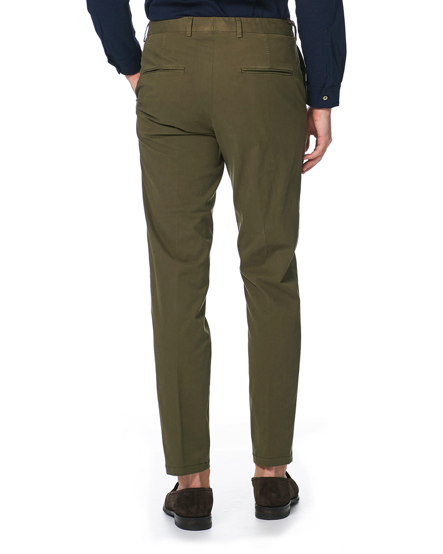 Homme | Pantalons | Oscar Jacobson | Denz Cotton Trousers Olive