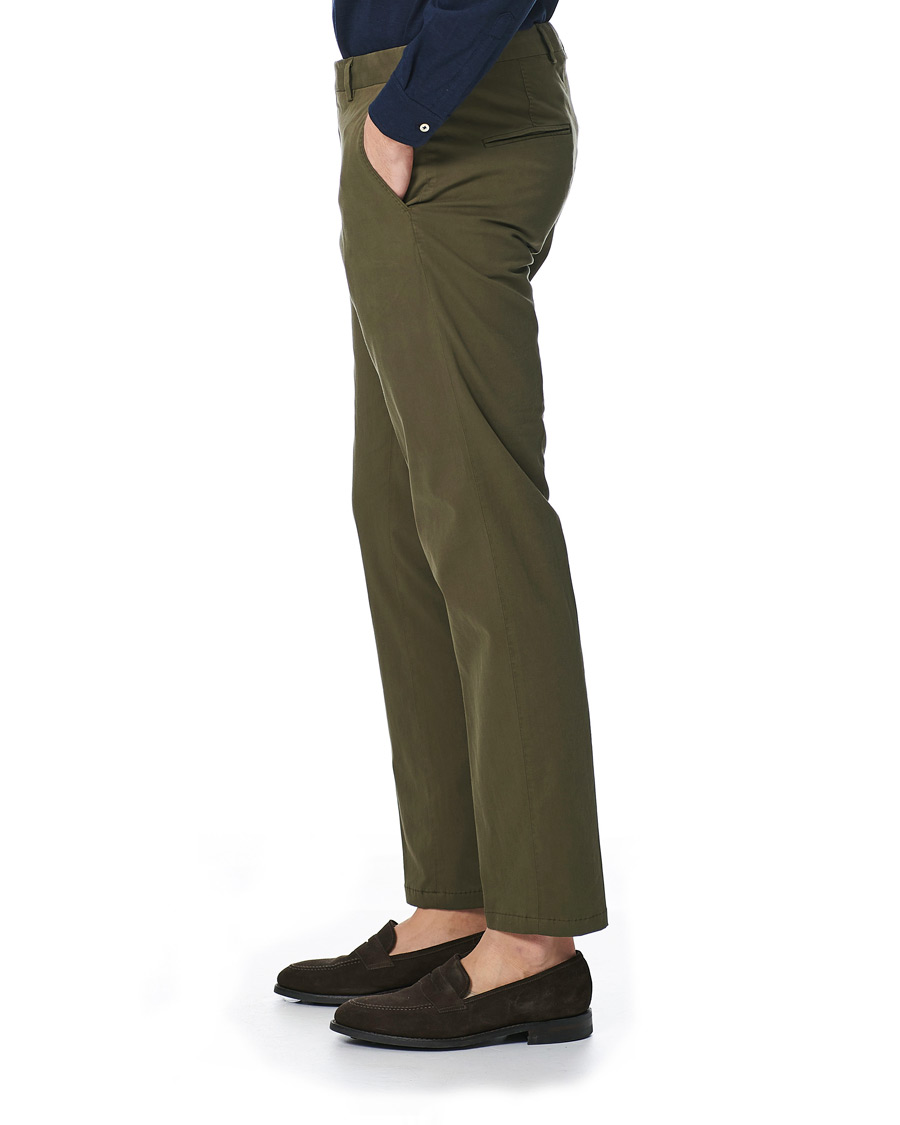 Homme | Pantalons | Oscar Jacobson | Denz Cotton Trousers Olive