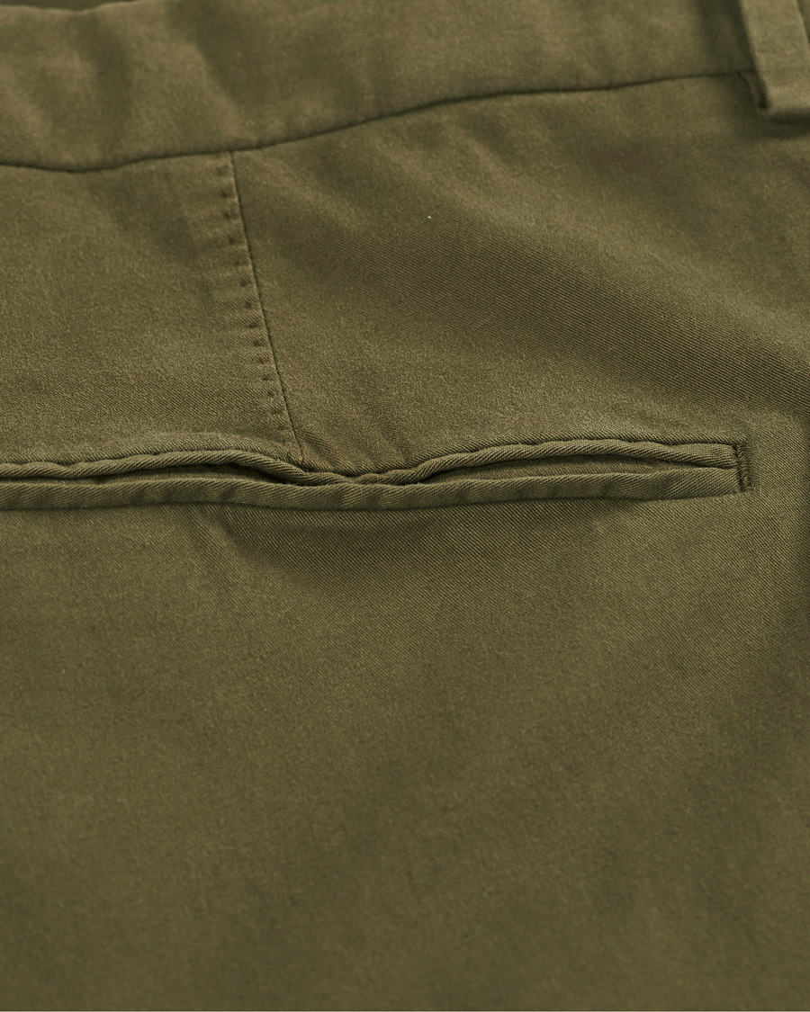 Homme | Pantalons | Oscar Jacobson | Denz Cotton Trousers Olive