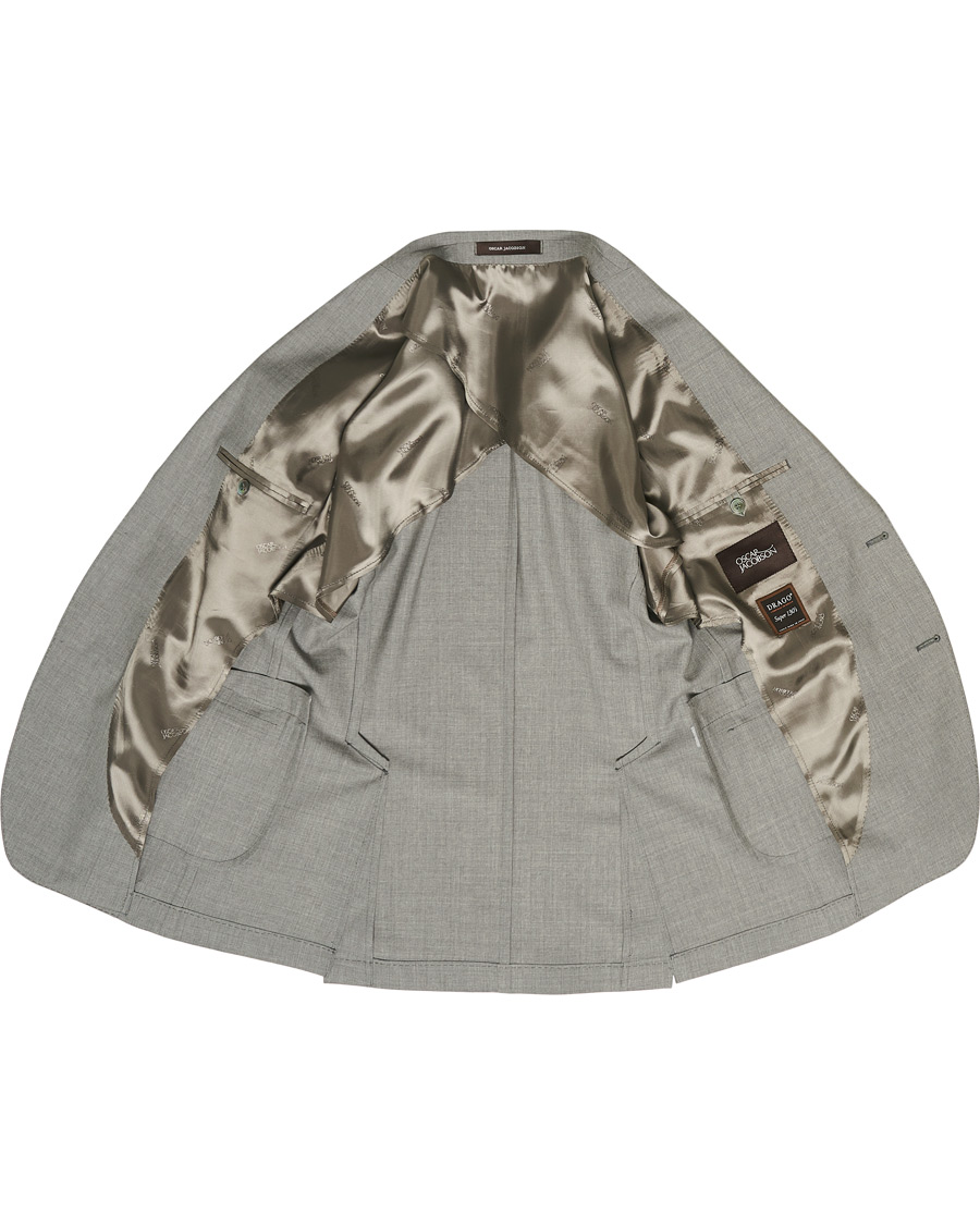 Homme | Costumes | Oscar Jacobson | Egel Soft Super 130s Suit Light Grey