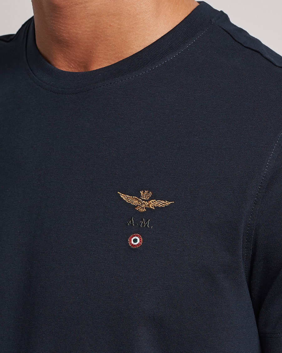 Heren | T-shirts | Aeronautica Militare | TS1580 Crew Neck Tee Navy