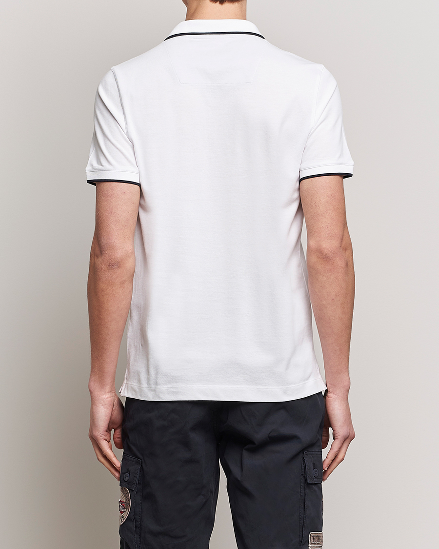 Homme | Polos | Aeronautica Militare | Garment Dyed Cotton Polo Off White