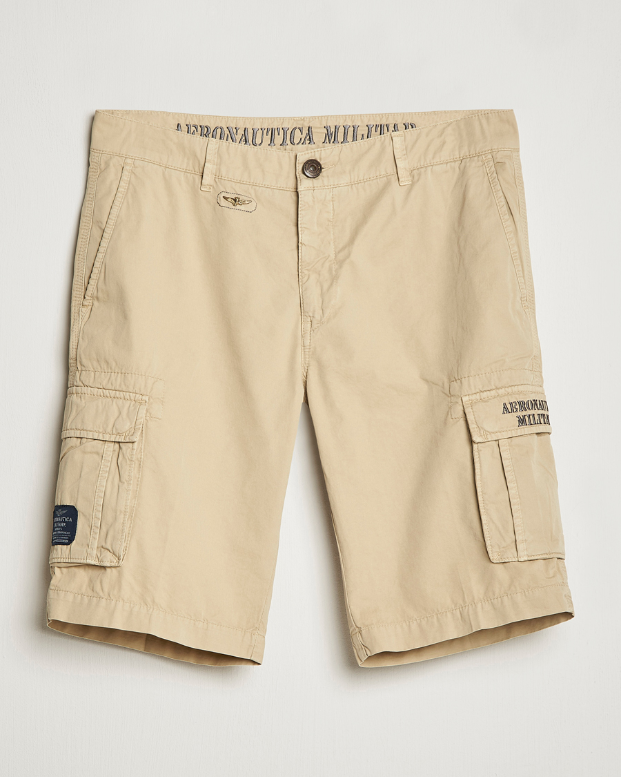 Heren | Korte broek | Aeronautica Militare | BE066 Cargo Shorts Sand