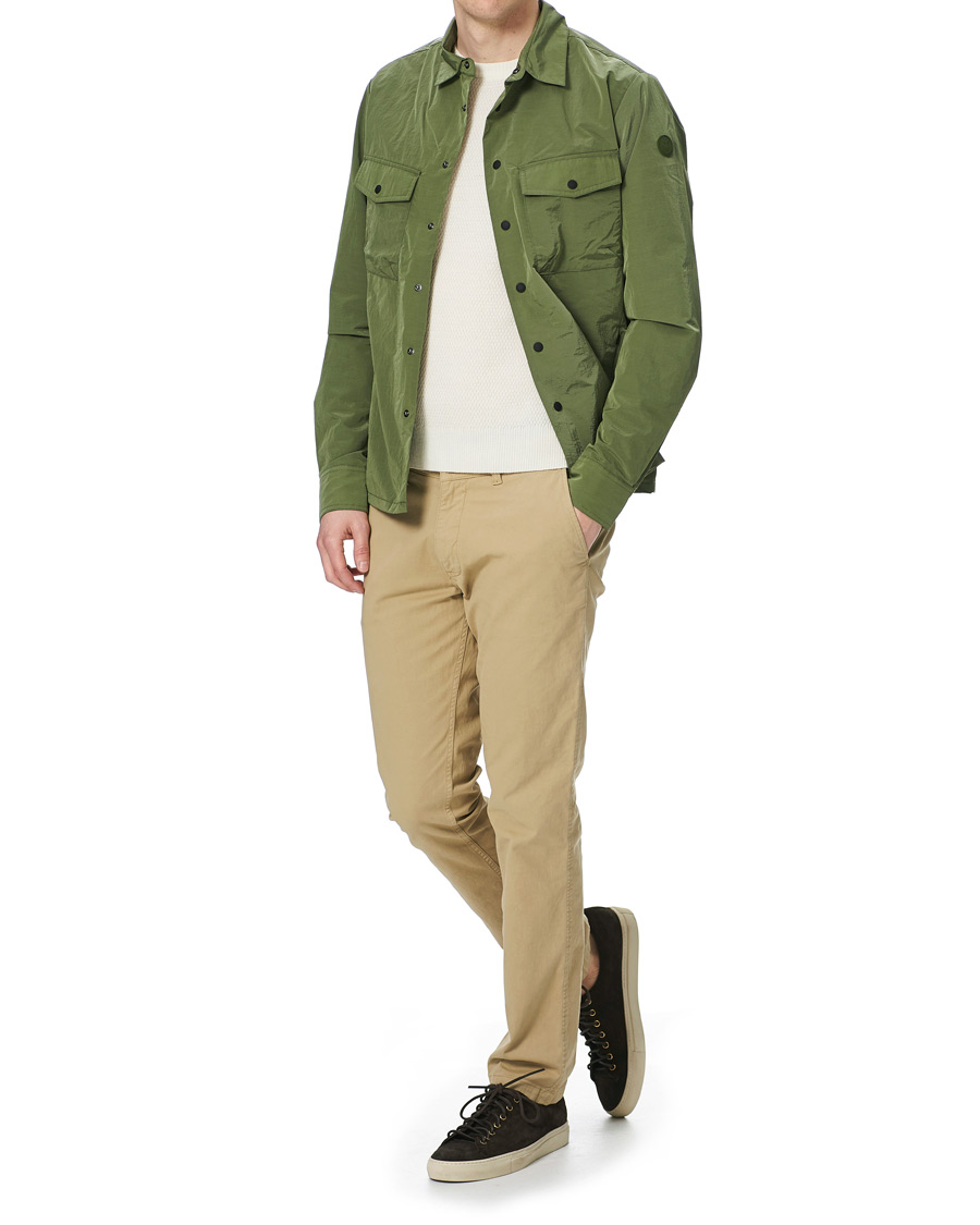 Heren | Overhemden | Save The Duck | Elton Crinkle Nylon Shirt Jacket Cactus Green