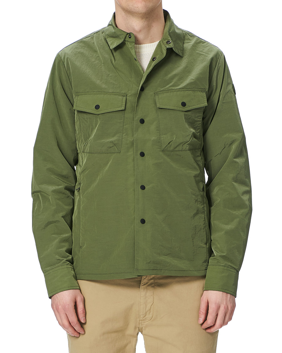 Heren | Overhemden | Save The Duck | Elton Crinkle Nylon Shirt Jacket Cactus Green