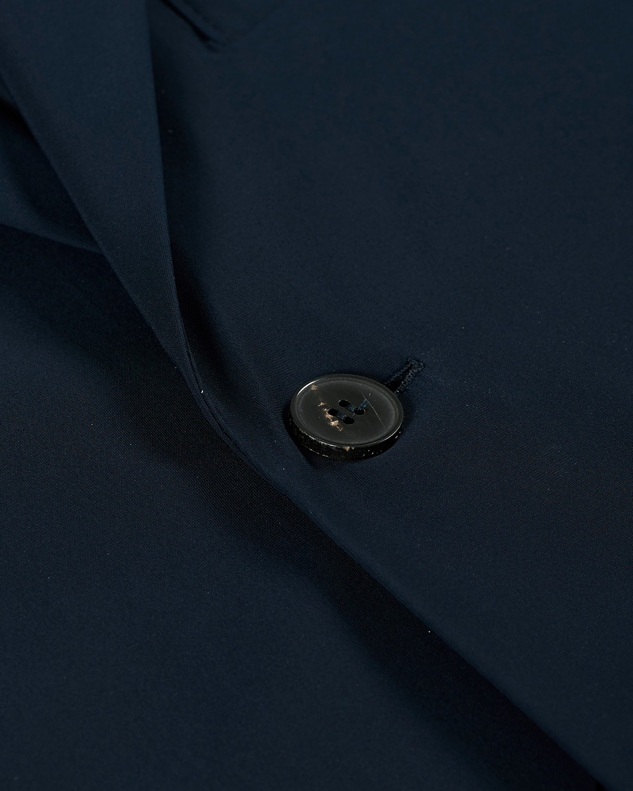Homme | Blazers | Harris Wharf London | Light Technic Travel Blazer Dark Blue