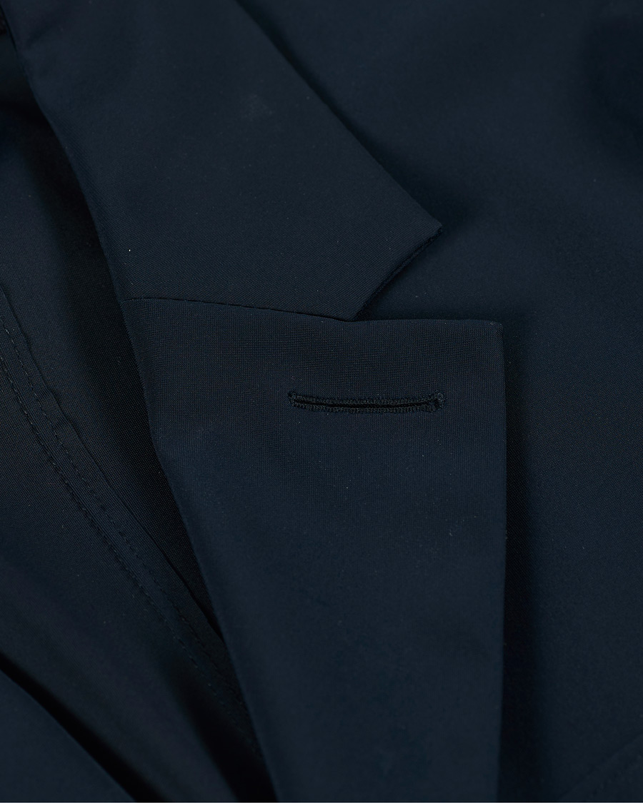 Homme | Blazers | Harris Wharf London | Light Technic Travel Blazer Dark Blue