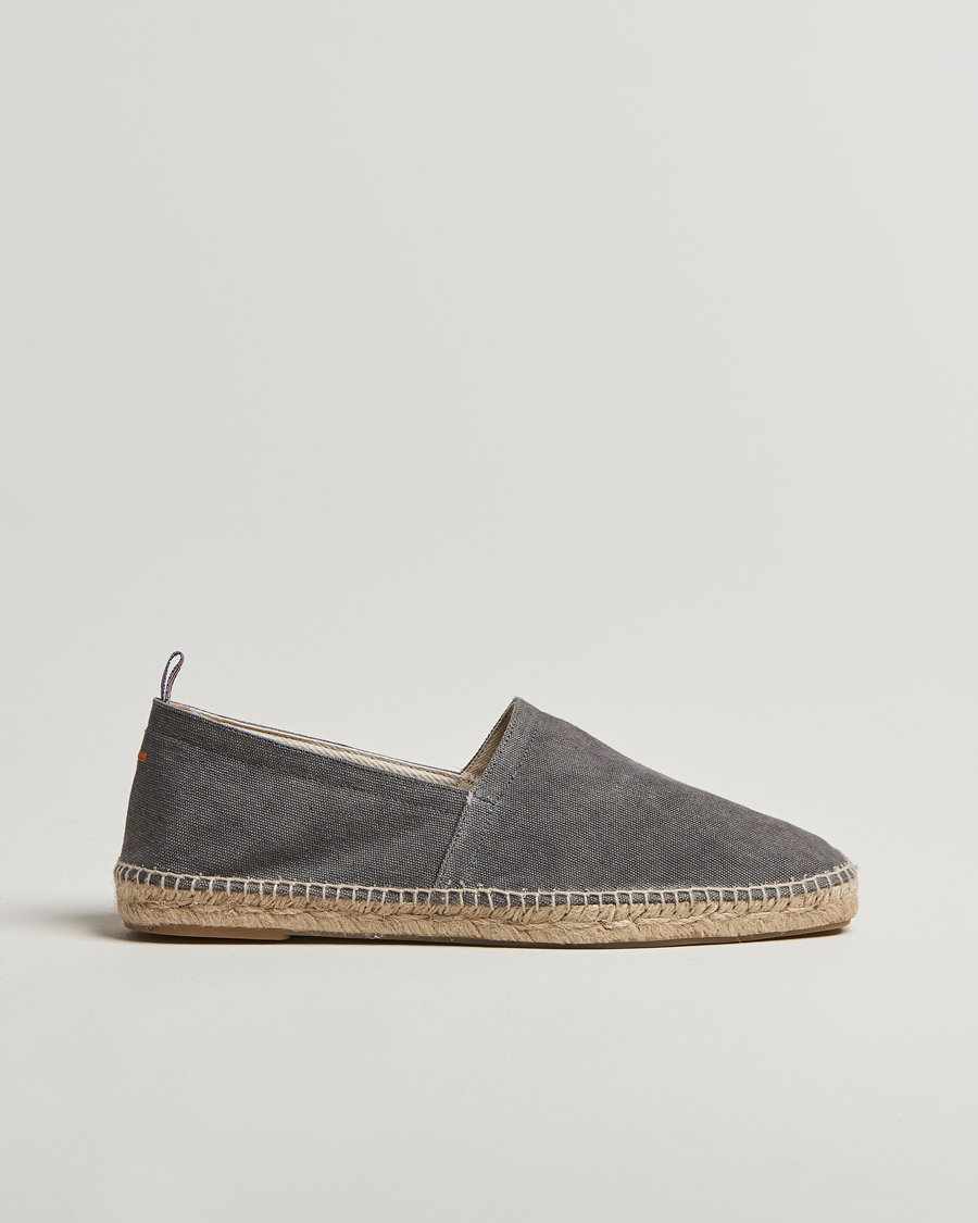 Heren | Espadrilles | Castañer | Pablo Washed Canvas Espadrilles Charcoal