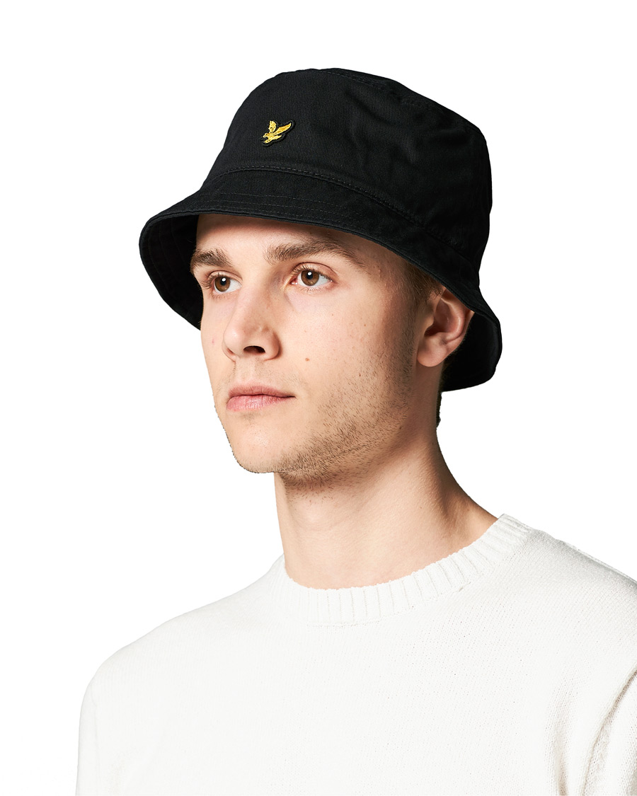 Heren | Lyle & Scott Bucket Hat True Black | Lyle & Scott | Bucket Hat True Black