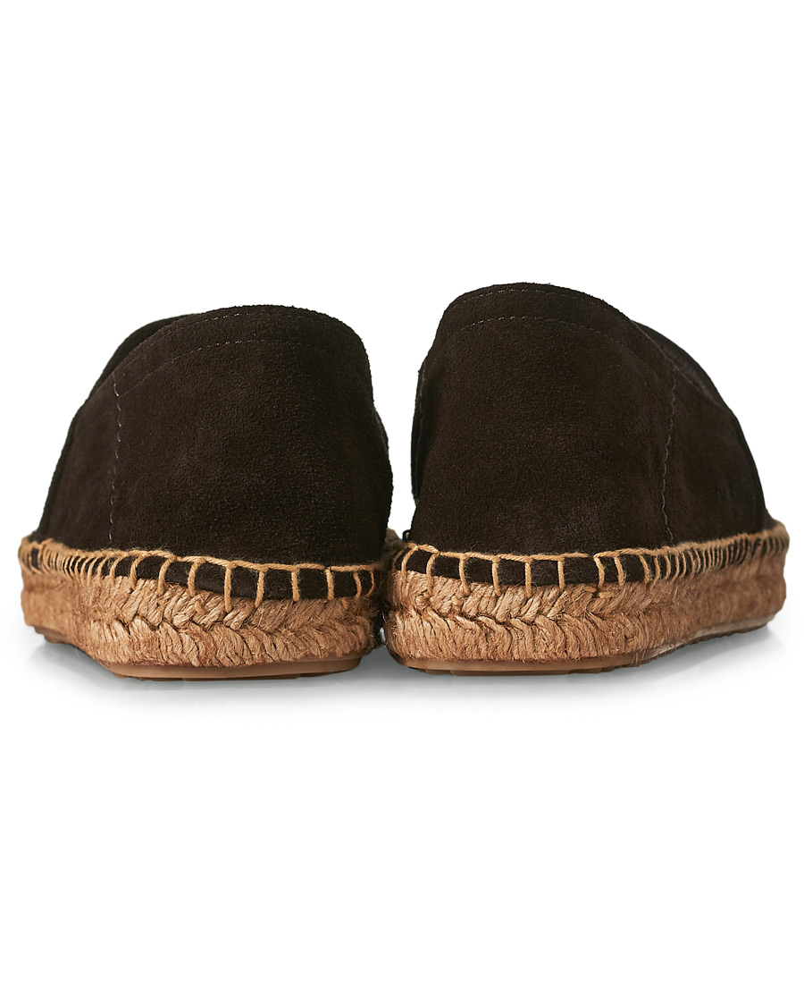 Heren | Car Shoe Flex Sole Espadrillas Dark Brown Suede | Car Shoe | Flex Sole Espadrillas Dark Brown Suede