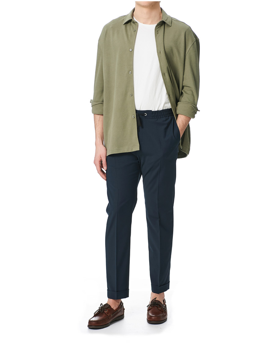 Heren | Truien | Samsøe Samsøe | Samsøe & Samsøe Abuto Cotton Piquet Shirt Deep Lichen Green