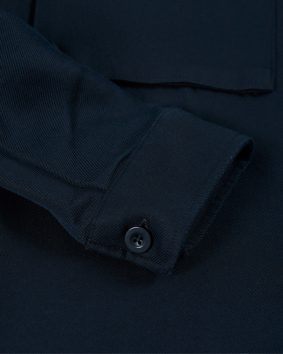 Homme | Chemises | Samsøe Samsøe | Samsøe & Samsøe Vega Cotton/Lyocel Shirt Jacket Sky Captain