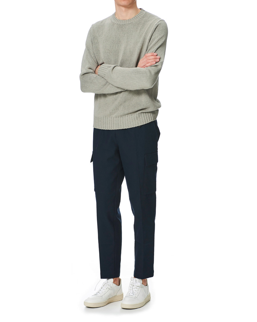 Homme | Pantalons | Samsøe Samsøe | Samsøe & Samsøe Agnar Cotton/Wool Cargo Pants Sky Captain