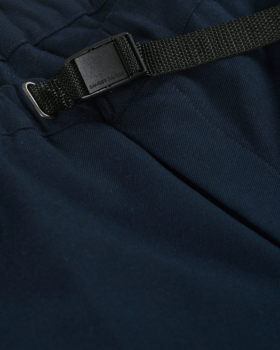 Homme | Pantalons | Samsøe Samsøe | Samsøe & Samsøe Agnar Cotton/Wool Cargo Pants Sky Captain